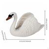 Realistic Goose Model HandPainted White Figurine for Kids, Farm Playset, School Project, Cake