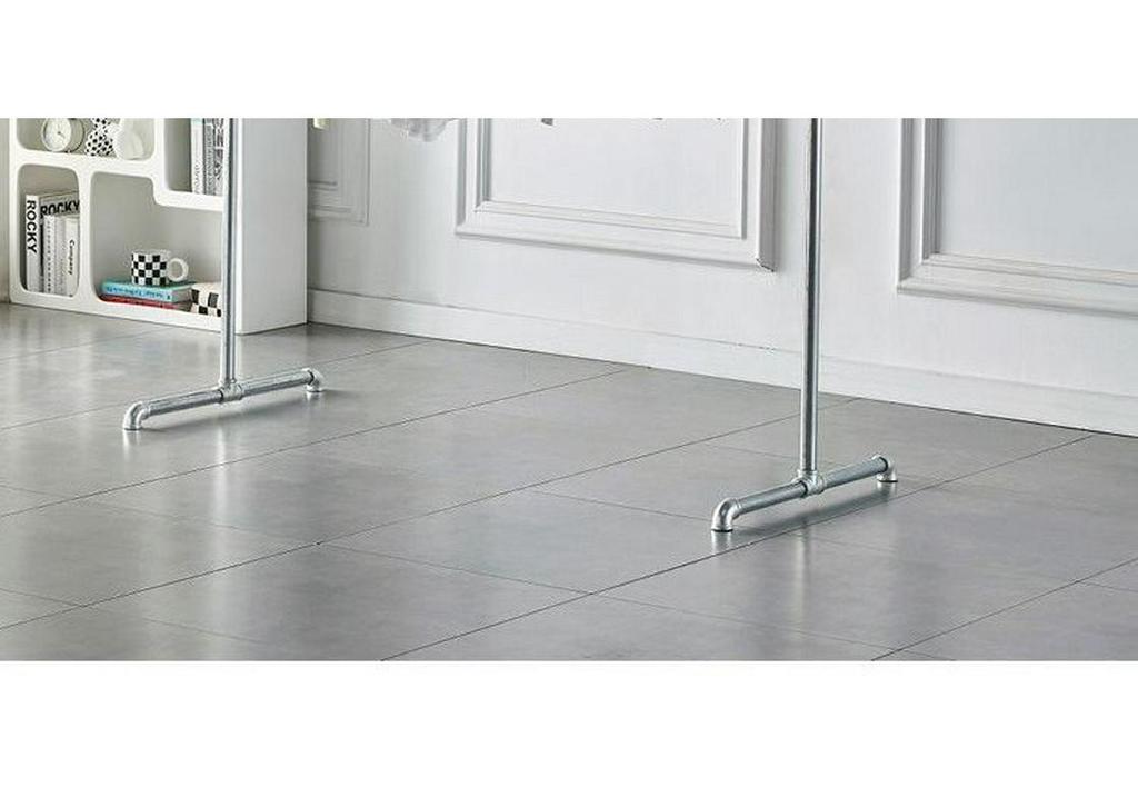 Thickened Steel Pipe Clothes Rack: Reinforced Floor-Standing Rack for Bedroom and Balcony