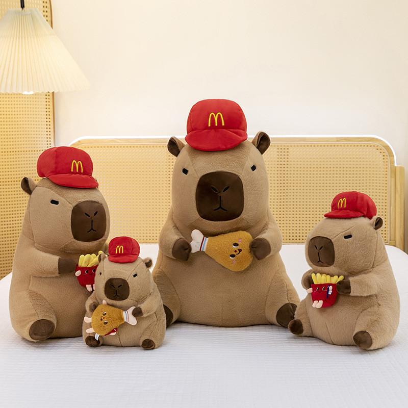 Doll Animal Capybara Plush With Chicken And Tater For Kids Room Toys Decor