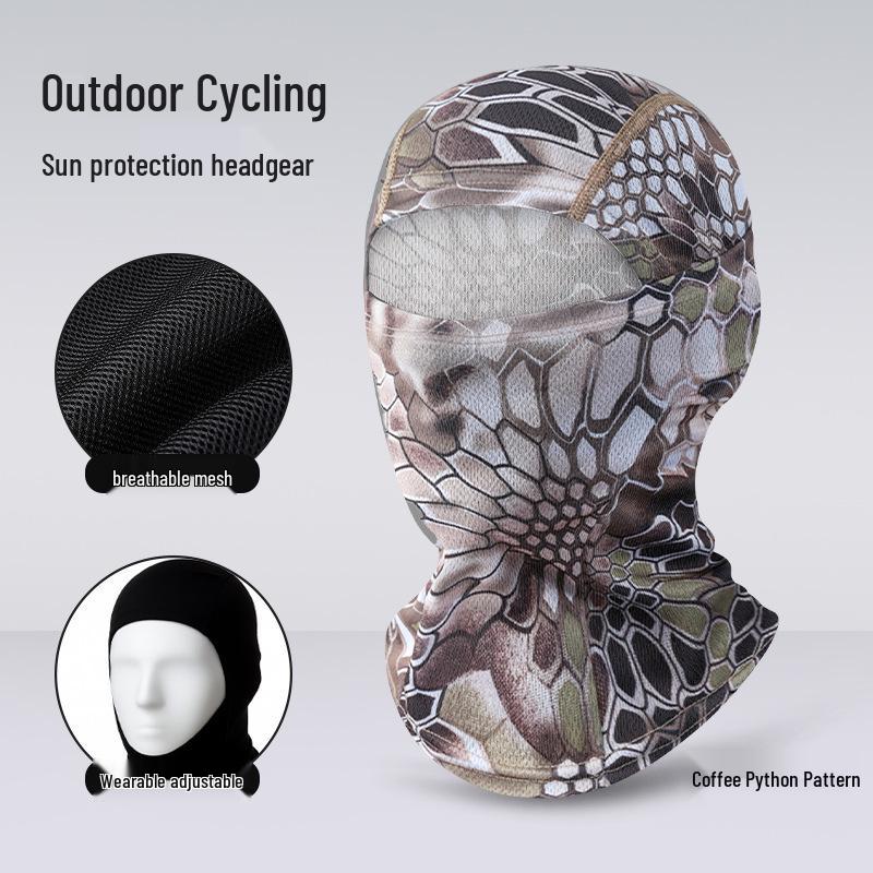 Quick-Dry Multifunctional Summer Cycling Face Mask: Breathable, Sun-Protective, Ice Silk Balaclava & Headband