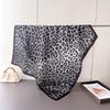 Casual Leopard Print Imitation Silk High-end Large Square Scarf Silk Scarf Printed Shawl Versatile Scarf Sunscreen Scarf Headscarf Scarf