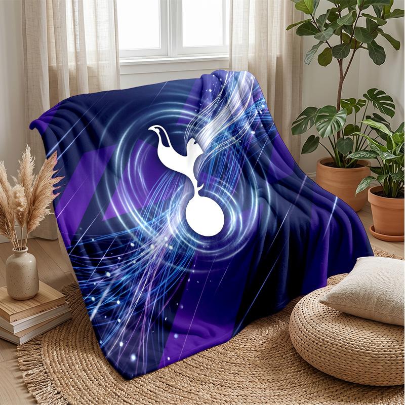Tottenham Hotspur Themen-Decke Weiche Flanell-Decke Plüsch-Überwurf Gemütliche Sofa-Bett-Decke für Heimdekoration