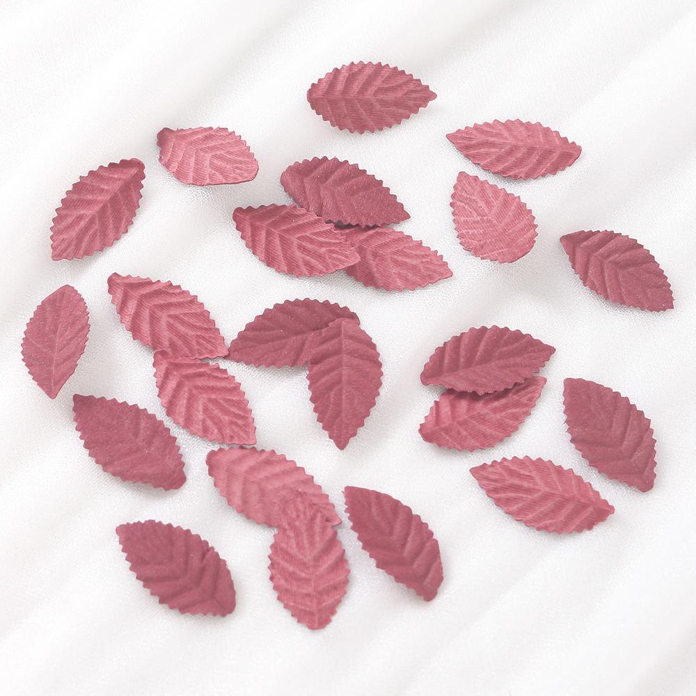 

50/100Pcs Artificial Tree Leaf Flower Fake Leave For Home Decor Wedding Decoration Wreath Garland Scrapbook DIY Gift Accessories 50pcs червоний