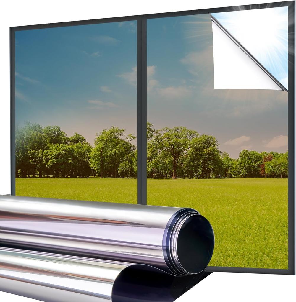 Lifetree Frosted Window Film Privacy Opaque Glass Film Non Adhesive Static Cling for Home Office 44 5x200 Cm
