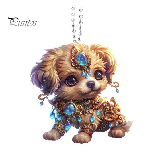 

Мультяшный кулон акриловая рождественская елка подвесная с шнурком подвесное украшение в виде животного универсальное украшение Dog