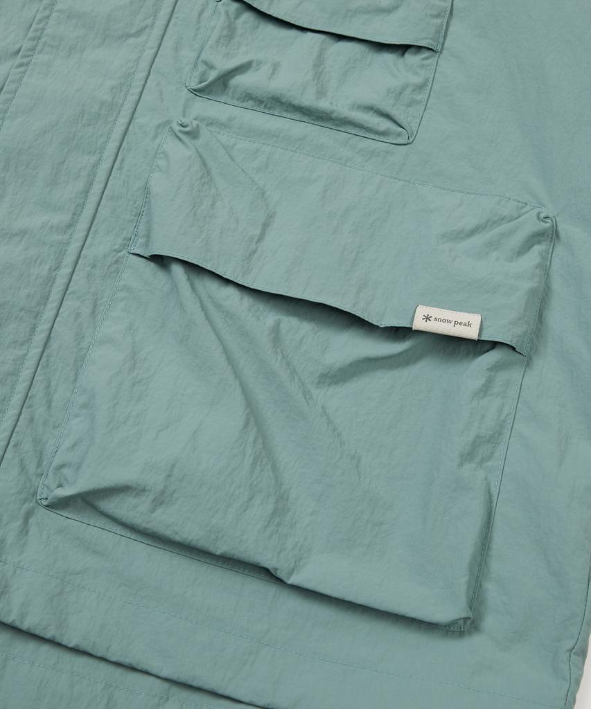 Snowpeak Apparel Taslan Woven Utility Windbreaker Royal Mint (S24Mmlwb56)