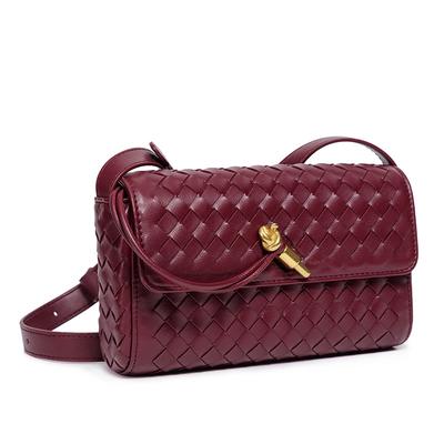 Women's Bag Niche Design Mini Handmade Bag Trendy Simple Horizontal Shoulder Bag Fashionable Small Square Bag