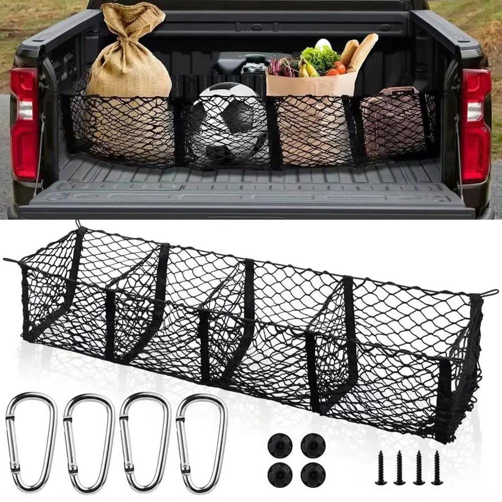 Trunk Organizer Cargo Net Organized Trunk Compact Folding Design Custom Fit for Cybertruck Lightweight Material