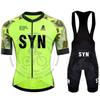 2025 SYN Radtrikot Set Herren Sommer Radbekleidung Berg Rennrad Trikot Radhose Trägerhose MTB Maillot Ciclismo Hombre