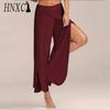 Chiffon Palazzo-Hosen in Übergröße mit weiter Schlaghose für Yoga und Freizeitkleidung in 10 Farben