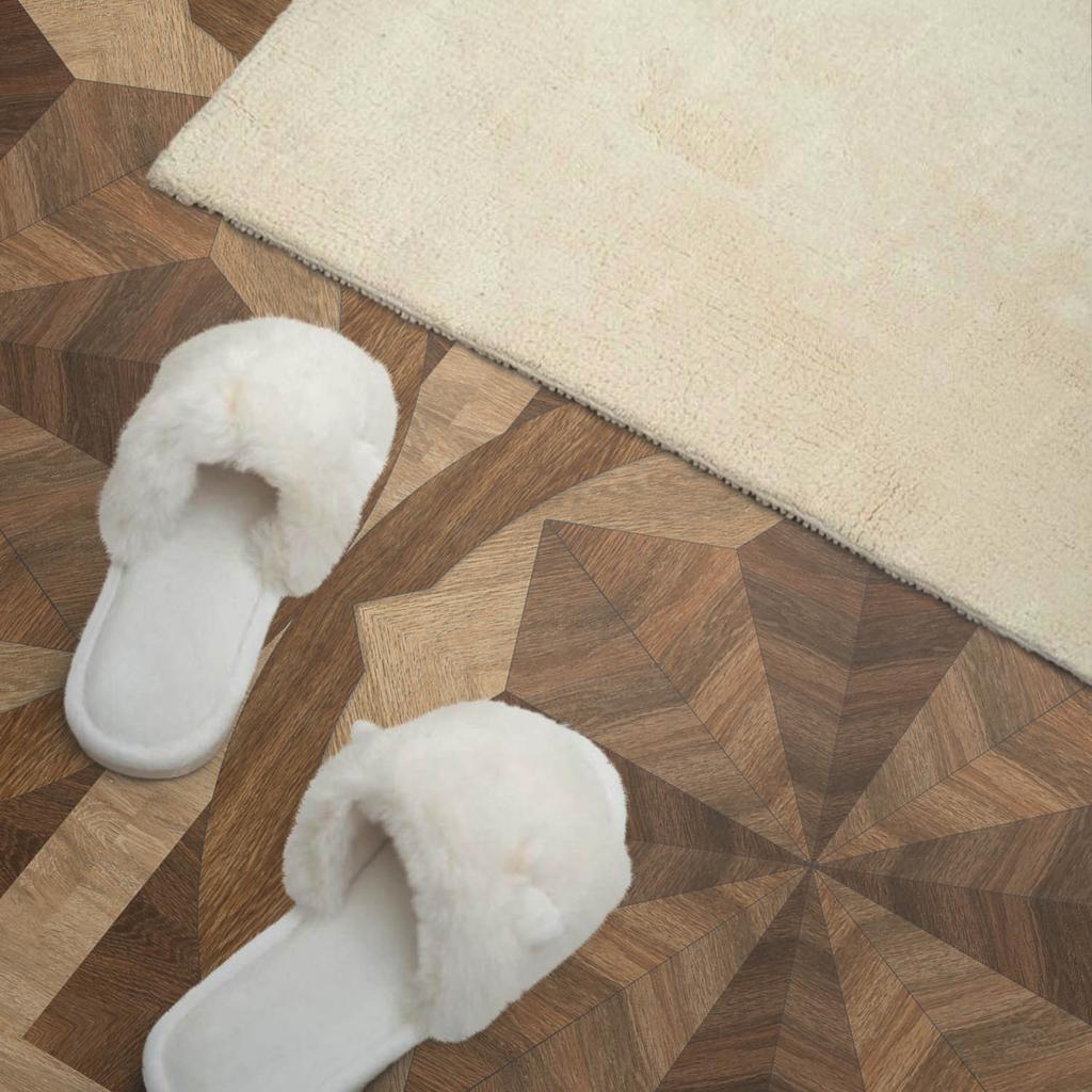 Self-Adhesive Vinyl Wall Panel 100x50 Cm Multi-layer Geometric Pattern
