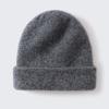New thickened cashmere cap men's and women's autumn and winter warm head hat pure cashmere big head dome knitted hat