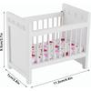 Baby Doll Bed, Babydoll Bed Baby Doll Crib Baby Doll Beds for Dollhouse for Child