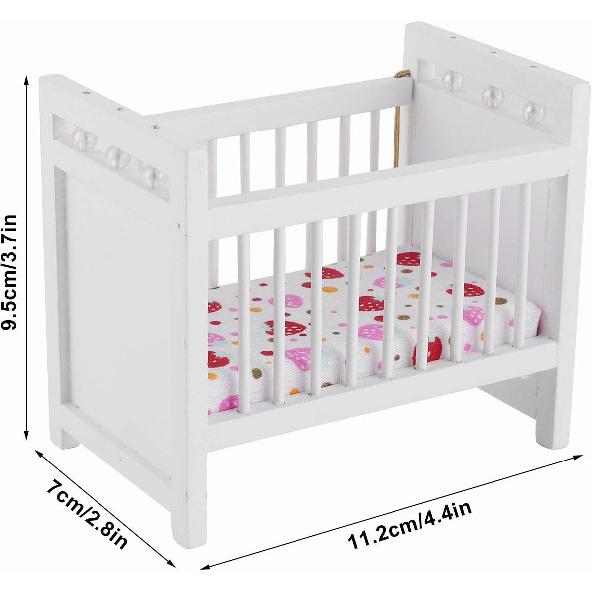 Baby Doll Bed, Babydoll Bed Baby Doll Crib Baby Doll Beds for Dollhouse for Child