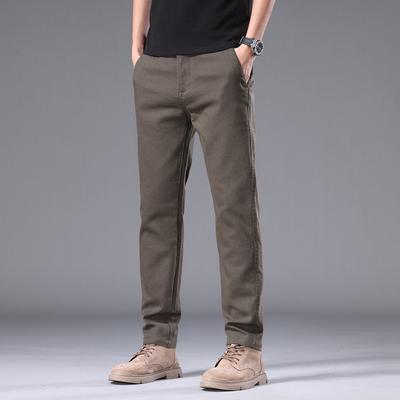 Men's Pants Slim Straight Trousers Men's Light Business Comfortable Men's Casual Pants