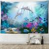 דג חלום נוף מתחת למים שטיח קיר תלוי בוהמי מופשט Kawaii פשוט היפי חדר שינה סלון עיצוב הבית