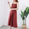 2026 Women's Plus Size Slimming Fairy Camisole Slip Dress with Pleated Hem for Summer