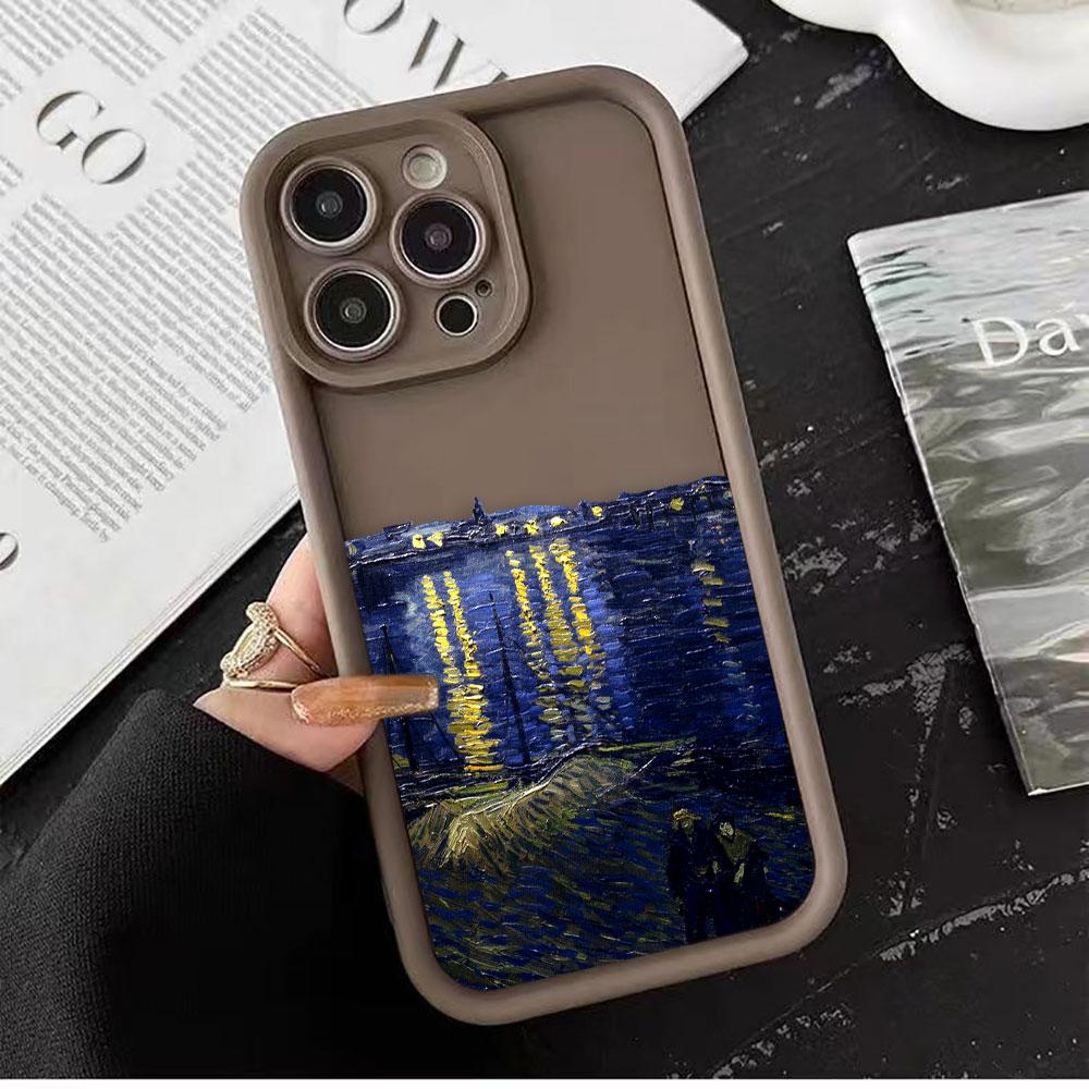 The S-Starry Night Art Phone Case For MOTO G9 G32 G35 G52 G53 G54 G56 G60 G75 G84 G85 G86 E32 E40 EDGE 40 50 50F 60 70 E22 Case