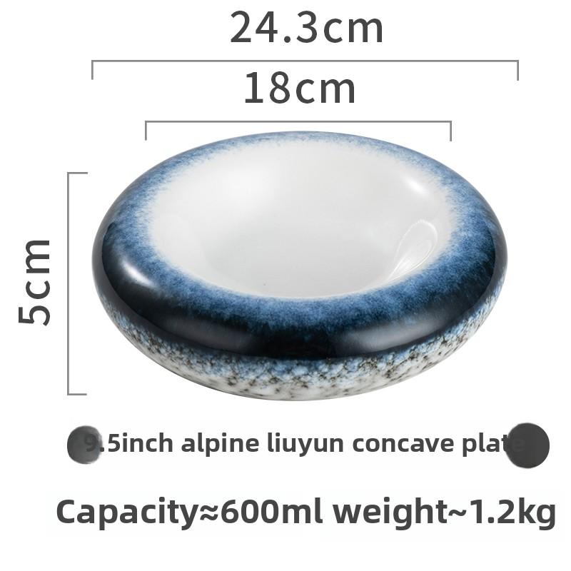 Molecular Gastronomy Tableware Appetizer Plate Sashimi Plate Creative Restaurant Circular Insulation Ceramic Dessert Plates