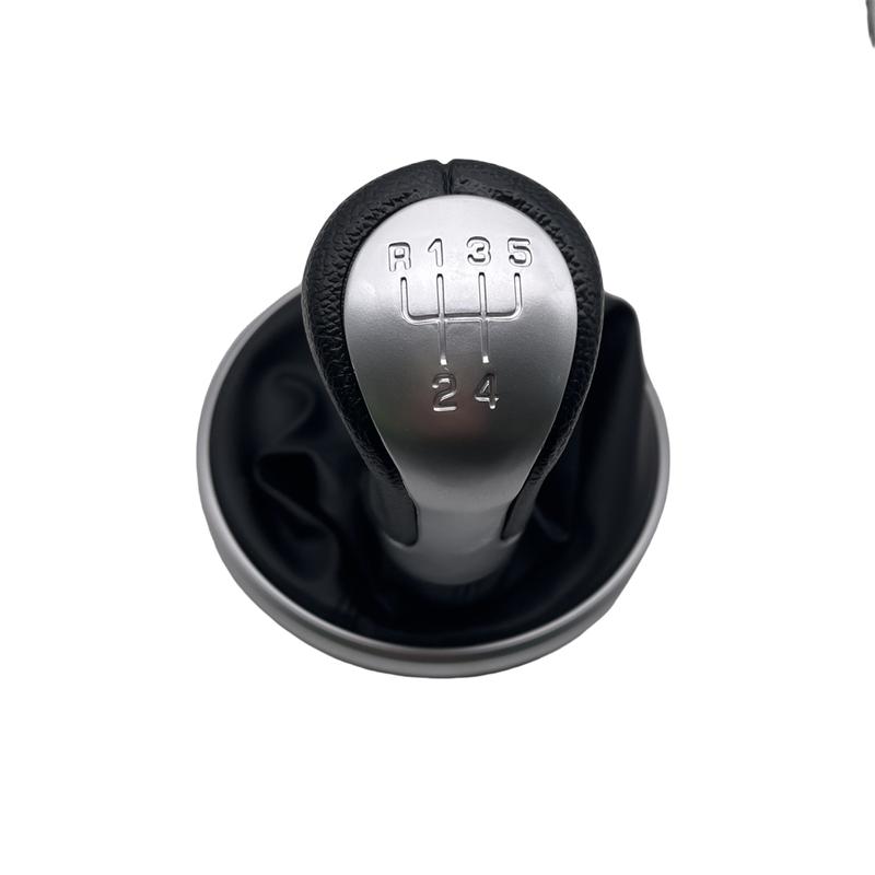 5 Speed Gear Shift Lever Knob Stick Head With Leather Boot Cover For Skoda Fabia 2 II MK2 Combi Scout 2007 2008 2010 2011 2012