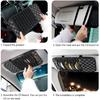 2 PCS CD Visor Holder for Car, Black Non-Woven Cloth & Pu Leather Large Capacity Visor CD Holder