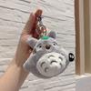 Mini Totoro Plush Toy Soft And Cute Cat Stuffed Animal Keychain Bag Charm**