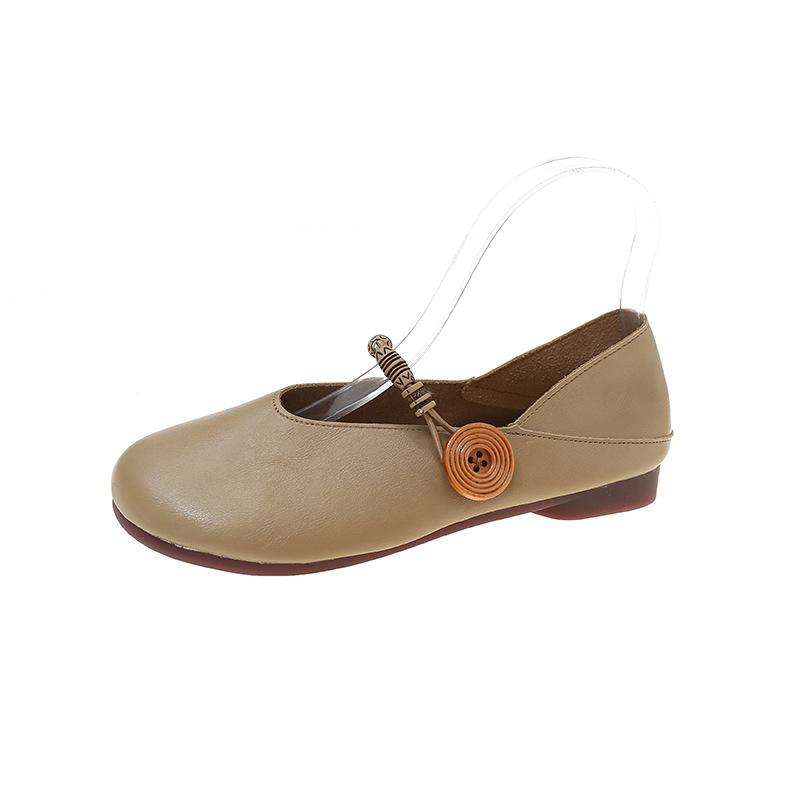 

Модная удобная обувь Мэри Джейн из мягкой кожи для женщин, весна 2024, плоская, универсальная, в стиле ретро, zapatos de mujer, неглубокие, нескользящие, повседневные туфли, tenis 40