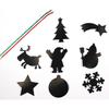 Scratch Christmas Tree Decoration 8 P. + Scraper