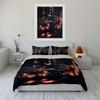 Racing Cars Speeding Through the Night Print Bedding Set 1 Duvet Cover 2 Pillowcases for Adult and Children Luxury Gift