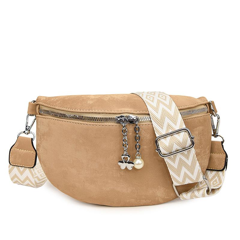 Designer Einfache Hüfttasche Damen Brusttasche Geldbörse Freizeit Gürteltasche Mode Bauchtasche Leder Blumen Damen Schulter Umhängetasche
