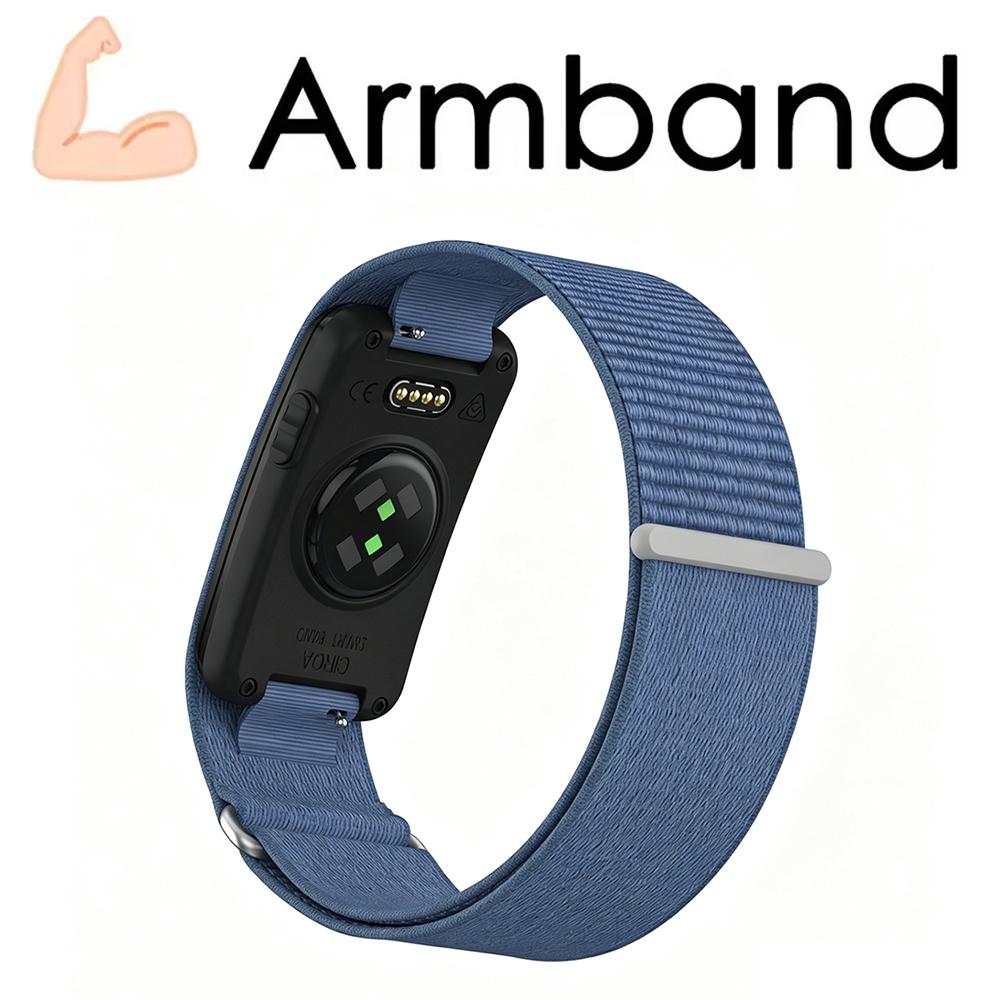 Premium Custom Nylon-Schlaufe Ersatzarmband Verstellbares Handgelenk Oberarm Bizeps Armband Zubehör für Garmin CIRQA Smart Band