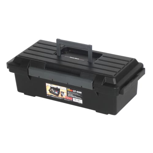 

JEJ Astage Tool Power Black LT-400 Disaster Preparedness Toolbox, 41cm Wide x 19.4cm Deep x 13cm High, for Tools, DIY, and Small Item Storage