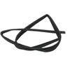 Auto Door Glass Frame Opening Seal Rubber Sealing Strip For Honda Fit Jazz 2009 2010 2011 2012 2013