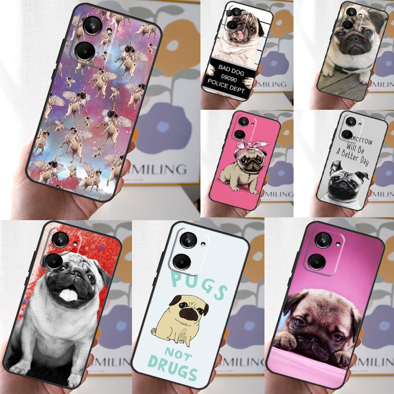 CUTE PUPPY PUG DOG MOPS For Realme 12 9 10 11 Pro Plus GT5 C67 C55 C53 C51 C35 C33 C30 C25s C21Y C11 GT Neo 5 Case