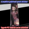 Nezuko Anime Car Stickers Car B-pillar Decal Waterproof Stickers Auto Center Pillar Sticker Cover Scratches Vehicle Decor