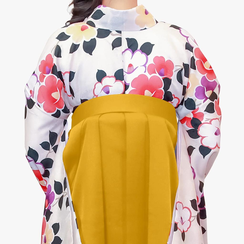 Hakama Plain Single Item Mustard L [Kyouetsu] Women's (Yellow)