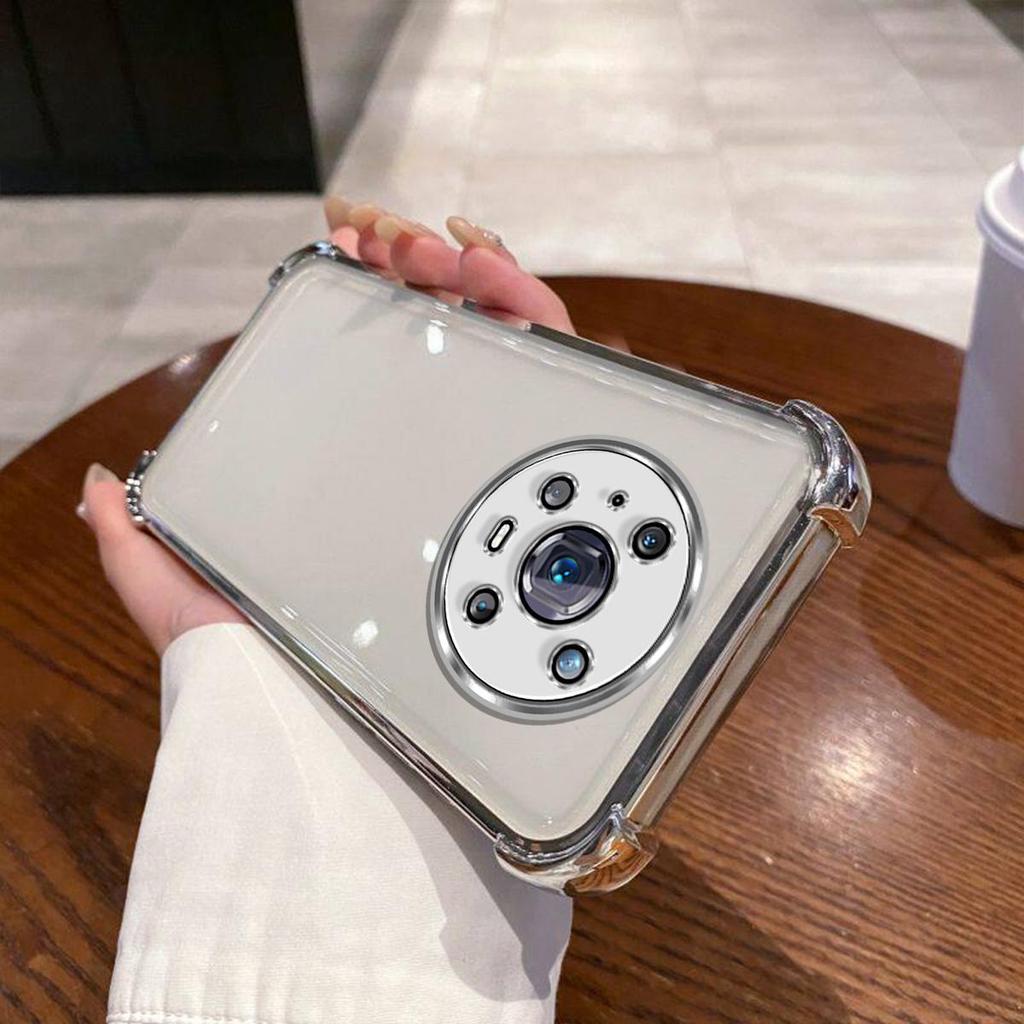 Case for HONOR Magic4 pro Electroplated Color Border Clear Phone Casing Cover