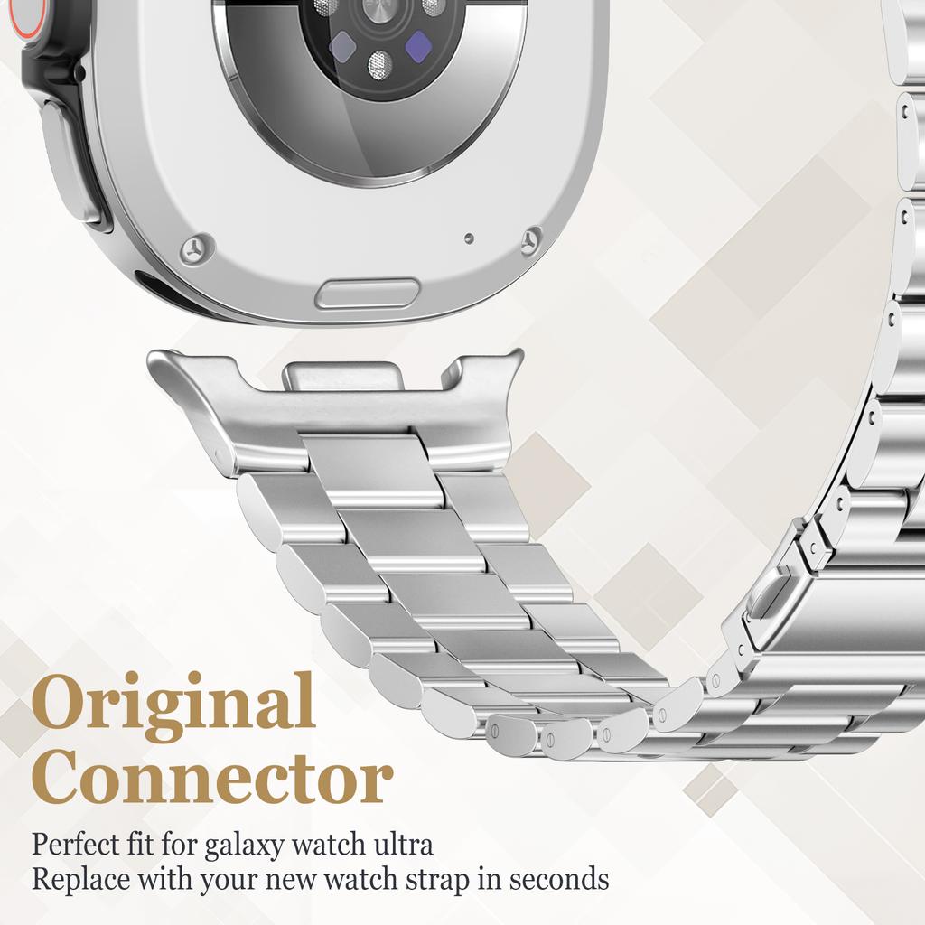 Stainless Steel Band For Samsung Galaxy watch 8 classic 46mm 44mm 40mm Metal belt Link Bracelet correa Galaxy watch 8 Straps