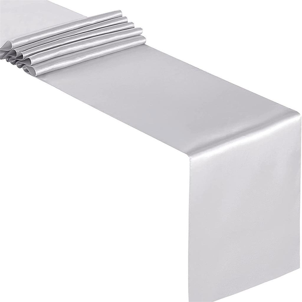 Satins Table Runners Solid Color 12x108Inch Elegant Decoration for Wedding Birthday and Banquets Event