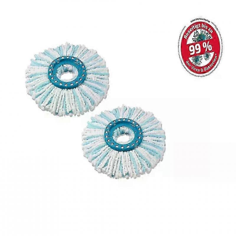 CLEAN TWIST Replacement Mop Heads, Microfiber Twist Disc Mop Pads, Set of 2