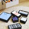Foldable Fabric Storage Box, Wardrobe, Dressing Table, Drawer Organizer, Fabric Basket, Box Container, Baby Clothes Divider, Underwear, Bra, Socks