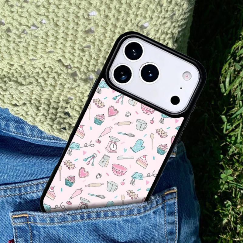 Baking Cooking Utensils Chef soft Phone Case Cover for IPhone 11 12 13 14 15 16e 17 Pro Max Coque for IPhone 17 Air