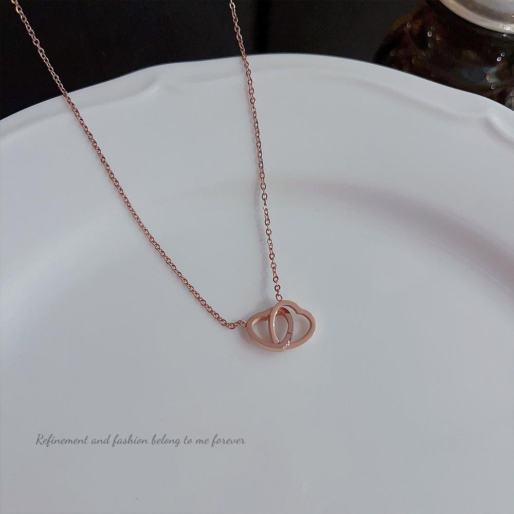 18K Gold Titanium Rhombus Clavicle Chain Necklace - Women’s Trendy Geometric Choker Pendant