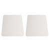 2Pcs Mouse Pad 2-Side PVC Leather Waterproof Desk Mat Office Home Mice Protector 27x21cm(Creamy