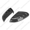 2pcs For Honda Civic 10th 2016-2020 Carbon Fiber Pattern Rear View Side Mirror Cover Cap Wing Trim Shell Sporty Modification Par