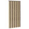 Insect Screen Door Curtain Chenille Dark Brown and Beige