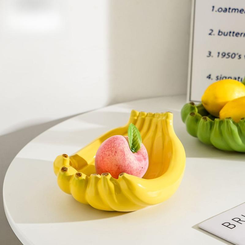 Bujiao Green and Jiao Green Small Exquisite Fruit Plate Ceramic Small Fruit Plate Snack Plate Restaurant Hotel Storage Creative