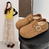 Fashion Versatile Women's Birkenstocks Cotton Shoes Retro Style Niche Comfortable Casual Cotton Shoes Women's Season