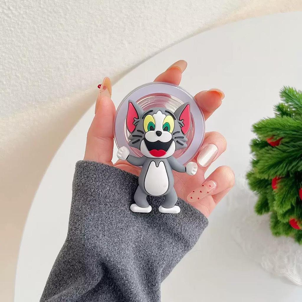3D Silicone Cartoon Crying Star Mobile Phone Stand & Retractable Airbag Holder