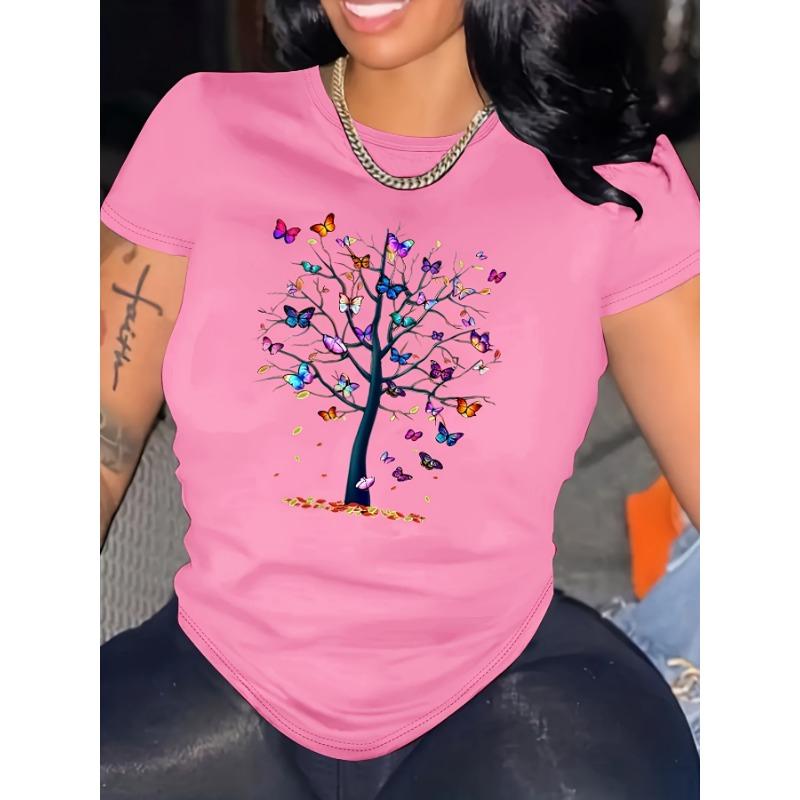 Personalized Printed Casual Short Sleeved Women's Style